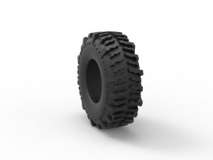 Offroad tire 78 Scale 1 to 25 3D प्रिंट मॉडल