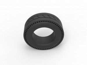 Rear tire of vintage dragster Version 11 Scale 1 to 25 3D Принт Модель