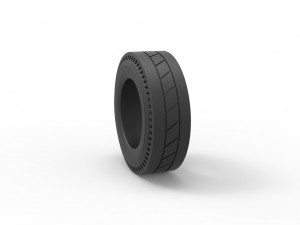Rear tire of vintage dragster Version 11 Scale 1 to 25 3D Принт Модель