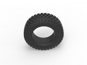Offroad tire 79 Scale 1 to 25 3D Print Model