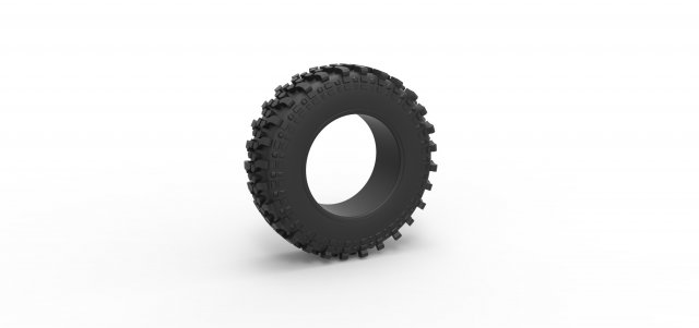 Offroad tire 80 Scale 1 to 25 3D Print Model .c4d .max .obj .3ds .fbx .stl .blend 