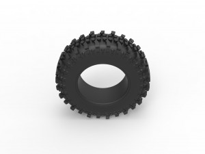 Offroad tire 80 Scale 1 to 25 3D Print Model