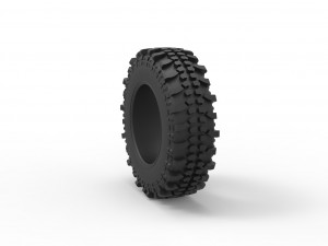 Offroad tire 80 Scale 1 to 25 3D Print Model