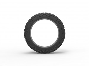 Offroad tire for pickup semi wheel Scale 1 to 25 3D-printmodel