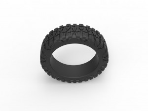 Offroad tire for pickup semi wheel Scale 1 to 25 3D-printmodel