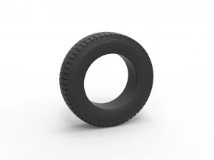 Ban semi truk 6 Skala 1 s/d 25 Model Cetak 3D