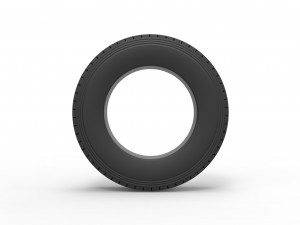 Semi truck tire 6 Scale 1 to 25 3D प्रिंट मॉडल