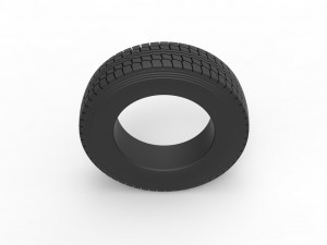 Semi truck tire 6 Scale 1 to 25 3D प्रिंट मॉडल