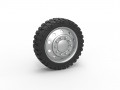 10 Hole front semi wheel for pickup Scale 1 to 25 3D Принт Модель