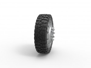10 Hole front semi wheel for pickup Scale 1 to 25 3D Print Model