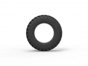 Military tire 10 Scale 1 to 25 3D Print Model