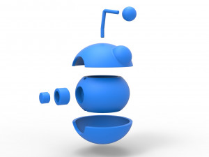Reddit orb 3D प्रिंट मॉडल