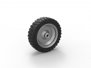 Front slab semi wheel for pickup Scale 1 to 25 3D Принт Модель