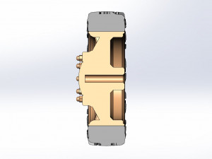 Front wire semi wheel for pickup Scale 1 to 25 Modèles 3D en vedette