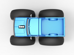 Vintage Monster Truck Scale 1 to 25 3D Принт Модель