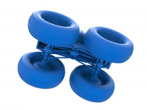 Vintage Monster Truck Scale 1 to 25 3D Принт Модель