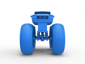 Vintage Monster Truck Scale 1 to 25 3D Print Model