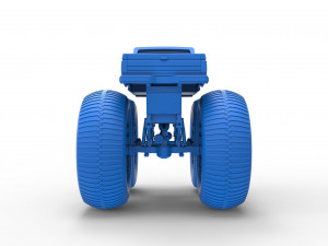 Vintage Monster Truck Scale 1 to 25 3D Принт Модель
