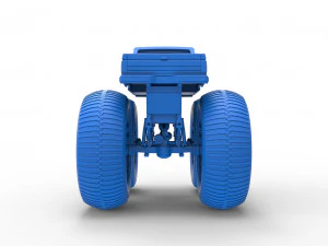 Vintage Monster Truck Scale 1 to 25 3D Print Model