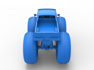 Vintage Monster Truck Scale 1 to 25 3D Принт Модель