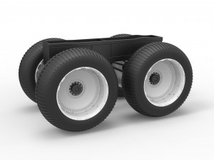 Chassis of vintage monster truck Scale 1 to 25 3D प्रिंट मॉडल