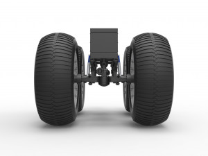 Chassis of vintage monster truck Scale 1 to 25 3D प्रिंट मॉडल