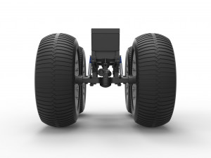 Chassis of vintage monster truck Scale 1 to 25 3D प्रिंट मॉडल