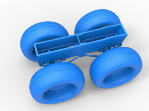 Chassis of vintage monster truck Scale 1 to 25 3D प्रिंट मॉडल