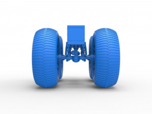 Chassis of vintage monster truck Scale 1 to 25 3D प्रिंट मॉडल