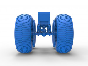Chassis of vintage monster truck Scale 1 to 25 3D प्रिंट मॉडल