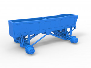 Chassis of vintage monster truck Scale 1 to 25 3D प्रिंट मॉडल