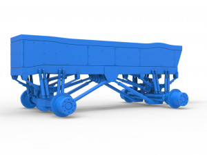 Chassis of vintage monster truck Scale 1 to 25 3D प्रिंट मॉडल