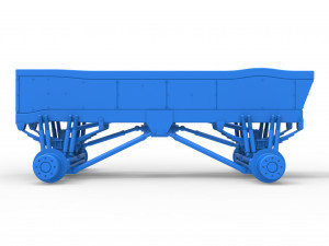 Chassis of vintage monster truck Scale 1 to 25 3D प्रिंट मॉडल