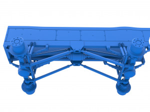 Chassis of vintage monster truck Scale 1 to 25 3D प्रिंट मॉडल