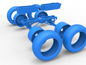 Chassis of vintage monster truck Scale 1 to 25 3D प्रिंट मॉडल