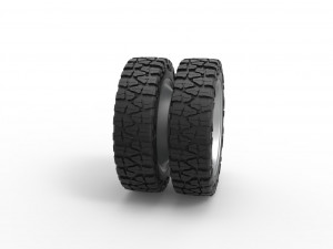 Rear semi wheel for pickup Version 2 Scale 1 to 25 Modelo de impresión 3D