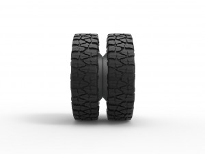 Rear semi wheel for pickup Version 2 Scale 1 to 25 Modelo de impresión 3D