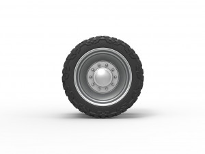 Rear semi wheel for pickup Version 2 Scale 1 to 25 Modelo de impresión 3D
