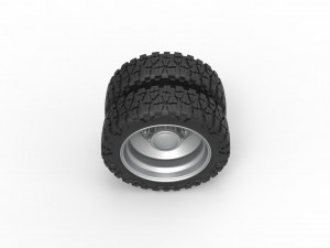 Rear semi wheel for pickup Version 2 Scale 1 to 25 Modelo de impresión 3D