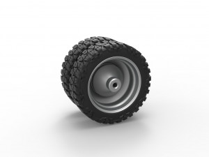 Rear semi wheel for pickup Version 2 Scale 1 to 25 Modelo de impresión 3D