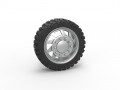 Front semi wheel for pickup Version 7 Scale 1 to 25 Modèles 3D en vedette