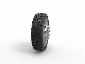 Front semi wheel for pickup Version 7 Scale 1 to 25 3D Принт Модель