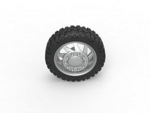 Front semi wheel for pickup Version 7 Scale 1 to 25 3D Принт Модель