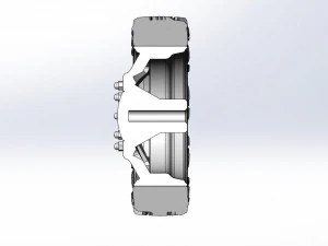 Front semi wheel for pickup Version 7 Scale 1 to 25 3D Print Model