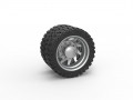 Rear semi wheel for pickup Version 7 Scale 1 to 25 Modèles 3D en vedette