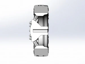 Front semi wheel for pickup Version 9 Scale 1 to 25 3D Print Model