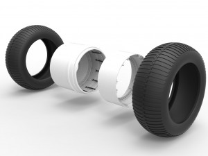 Double Wheel vintage monster truck Scale 1 to 25 3D Print Model