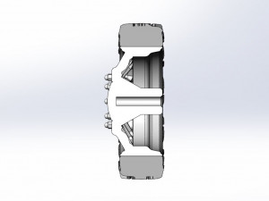 Front semi wheel for pickup Version 11 Scale 1 to 25 3D Принт Модель