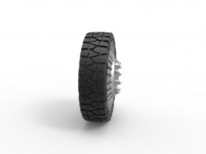 Front semi wheel for pickup Version 12 Scale 1 to 25 3D Print Model