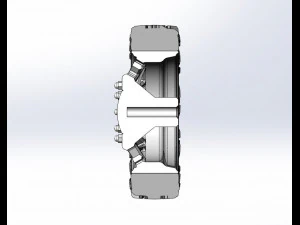 Front semi wheel for pickup Version 14 Scale 1 to 25 3D Print Model